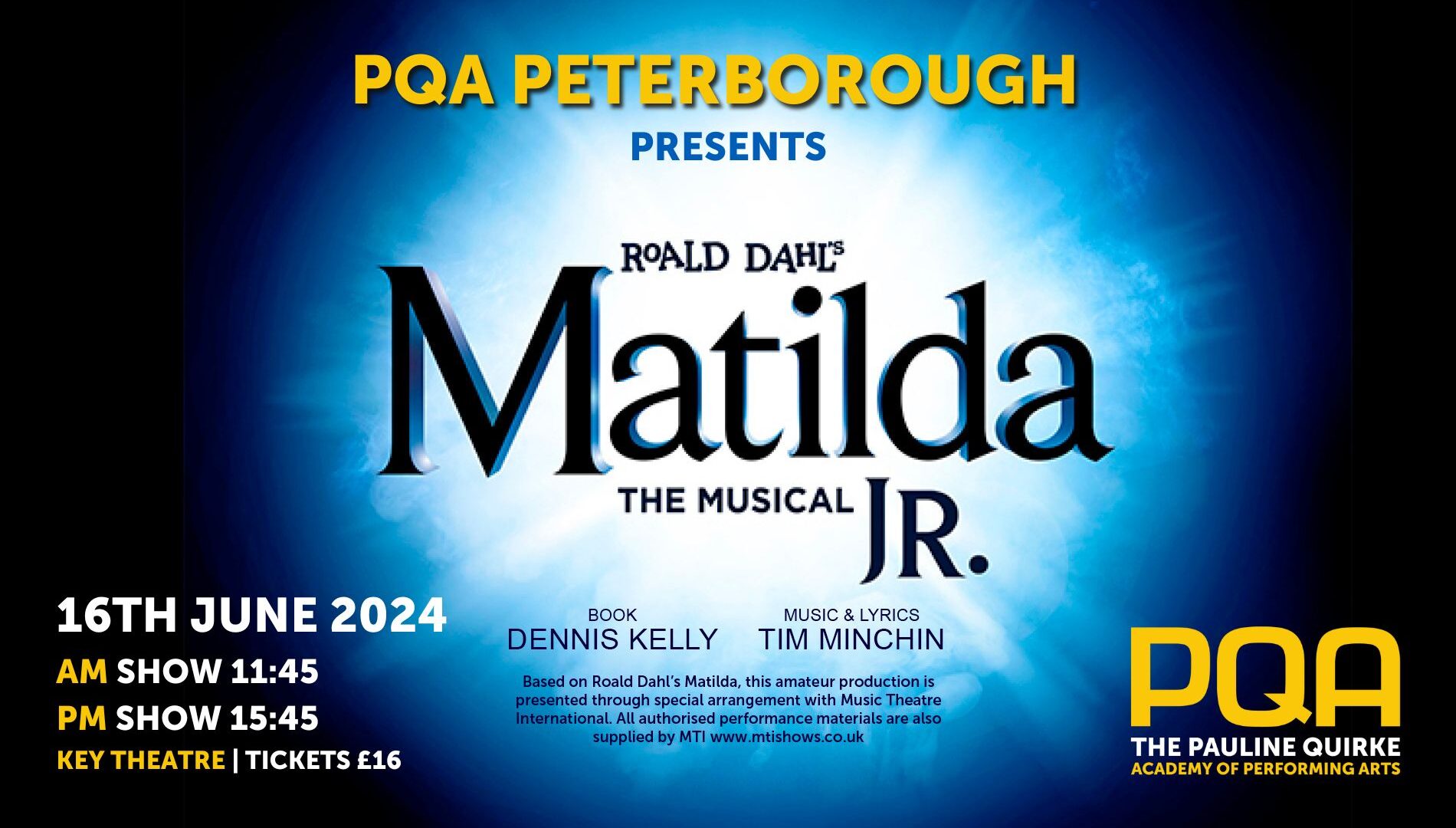 PQA Presents Matilda JR The Musical