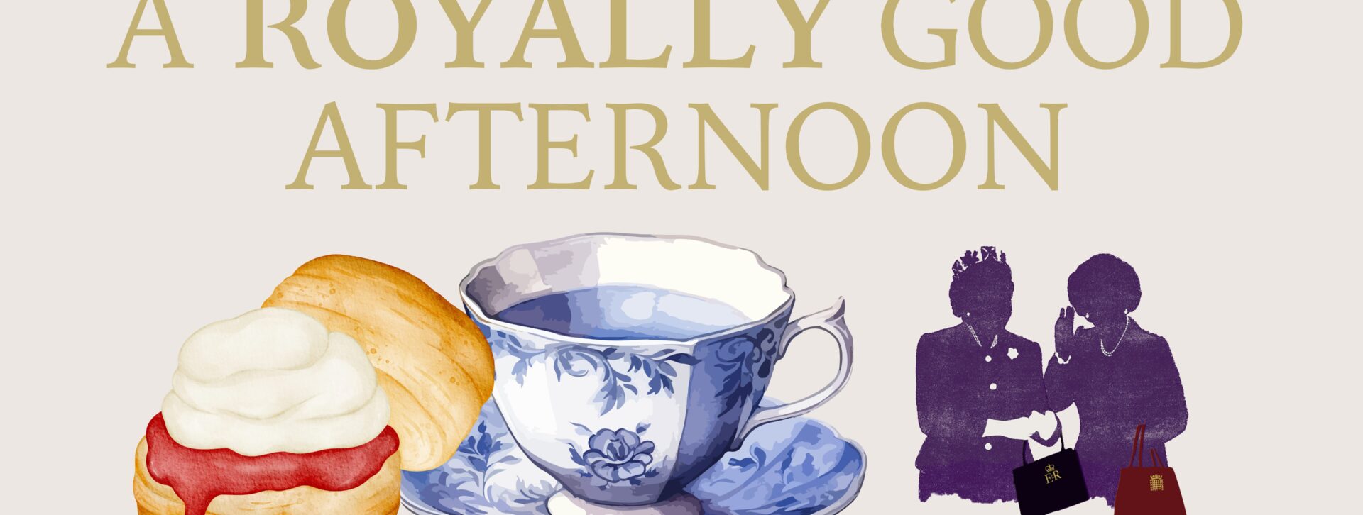 A royally good afternoon: FREE cream teas during the matinee performance of Handbagged! 🫖🎫